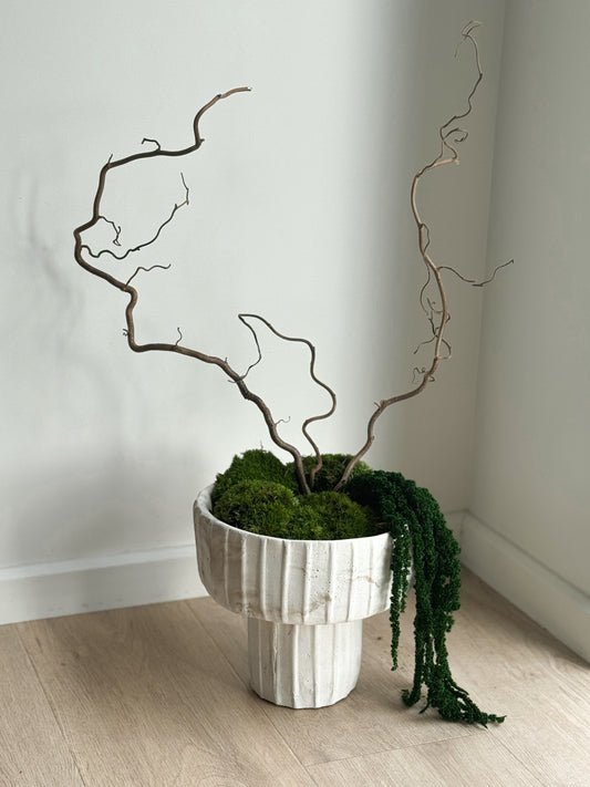 Ikebana Kompozicija Kartu Su Vaza